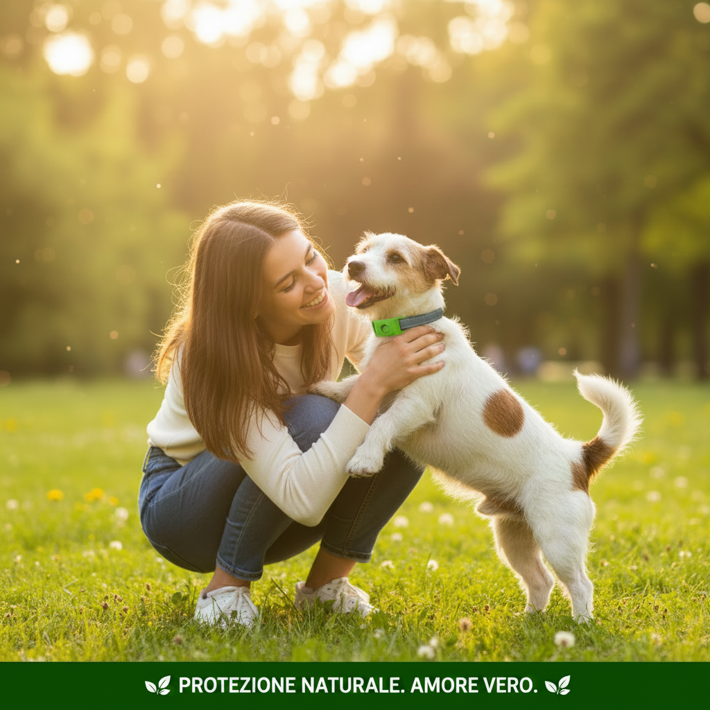 Collare Antiparassitario Biologico per Cani — 8 Mesi di Protezione Naturale